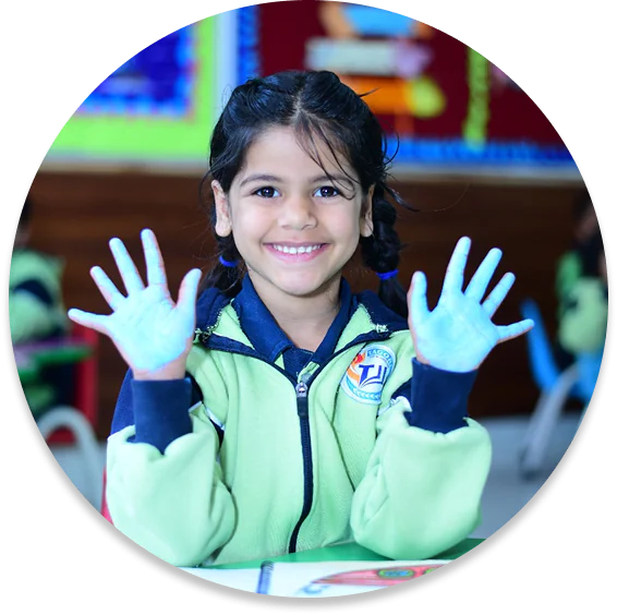 Banner background design used on Tagore Public School website