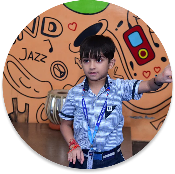 Informational banner section for Tagore Public School website